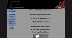 Desktop Screenshot of degreeminiatures.com