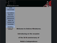Tablet Screenshot of degreeminiatures.com